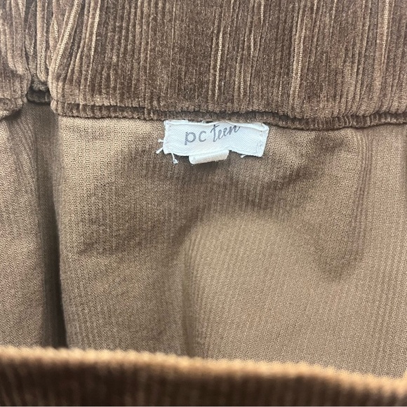 PC Teen Brown Corduroy Button Down Skirt  Size 18 - Picture 6 of 8